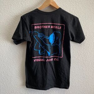 Brother Merle Artwork Visual Junk Black T-Shirt Artist Plunger Men's Small